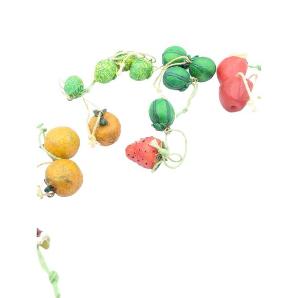 Vintage Resin Miniature Fruit & Animal hanging Ornaments Figurine Charms Set - Picture 10 of 11